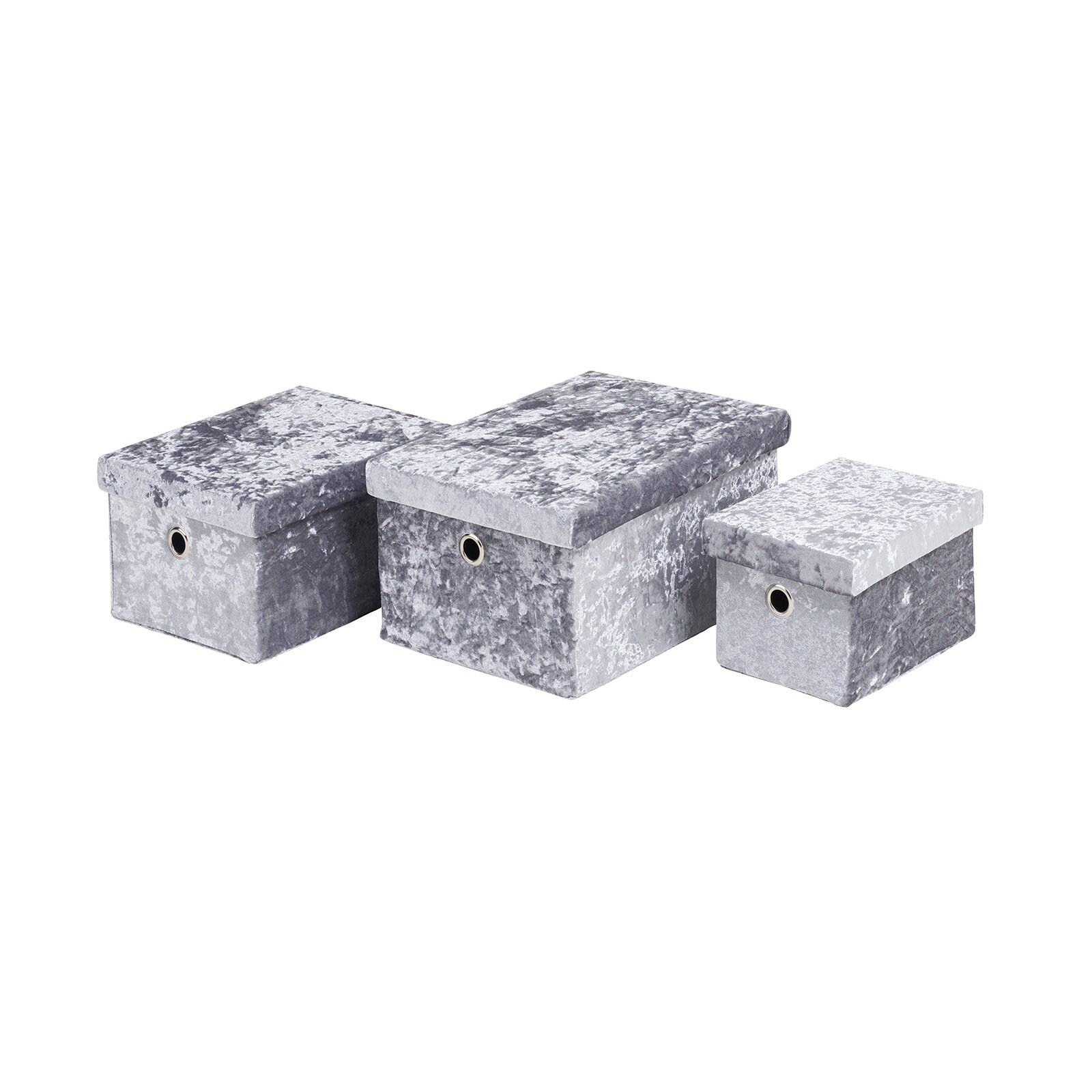 Crushed velvet sale storage box