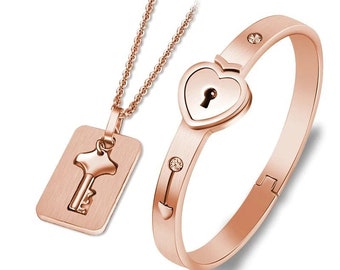 hand bracelet with key to unlock