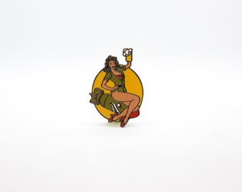 Sexy Girl Lapel Pin Etsy