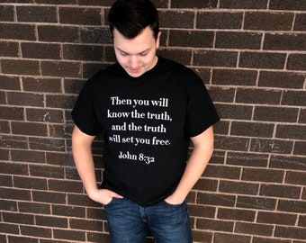 Christian T-shirt Truth Will Set You Free by Max