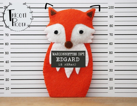 fox finger puppet