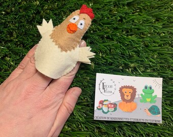 GINETTE the Chick - Finger puppet