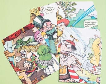 Geüpcycleerde verhalenboekenveloppen | Monster kinderliedje kortstondig