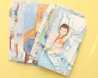 Sentimentele verhalenboekenveloppen | Geüpcycled vintage papier | Handgemaakte ephemera