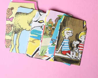 Inspirational Envelopes | Upcycled Storybook Paper | Medium or Small Journal Pockets