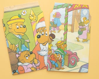 Enveloppen met kerstverhalenboek | 15 grote handgemaakte enveloppen | Geüpcycled kerstpapier