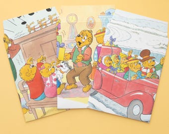 Gezellige vakantieverhalenboekenveloppen | Set van 15 grote enveloppen | Geüpcycled vintage papier | Kerst voor het hele gezin