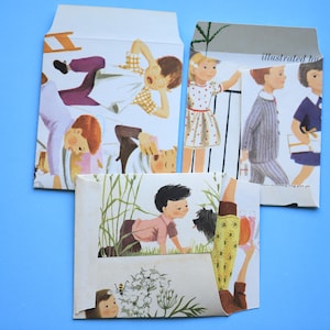 Garden Verses Vintage Ephemera, Junk Journal Inserts, Envelopes, Pockets, Tags, Ephemera, Vintage Book Page Envelopes
