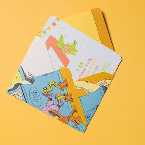 Dr. Seuss "You're Only Old Once!" Buste personalizzate / Set di 10 buste / Perfette per inviti a feste, diario di spazzatura e artigianato