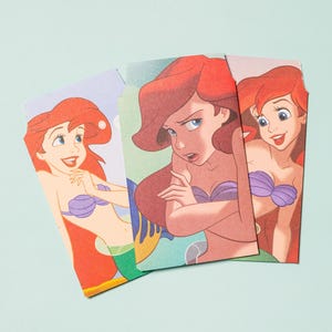 Little Mermaid-Inspired Disney Envelopes, Disney Inspired, Disney Ephemera, Junk Journal Supplies, Scrapbooking Supplies, Disney princess