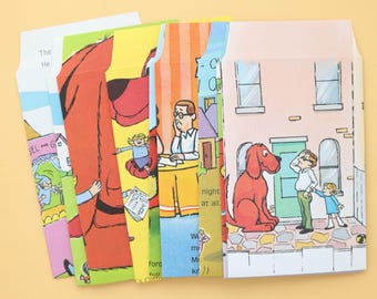 Enveloppen met verhalenboek met hondenthema | 12 middelgrote handgemaakte enveloppen | Efemere zakformaat