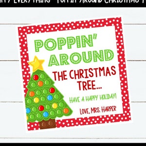 Poppin' Rond de Kerstboom Tags