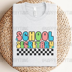 School Secretary Retro PNG File, Digital Download