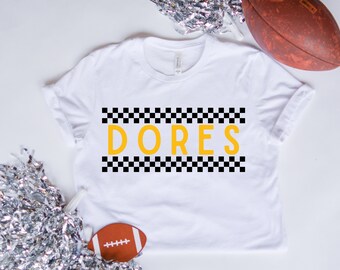 Dores Checkerboard, School Mascot PNG File, Digital Download