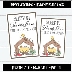 Sleep in Heavenly Peace Tags
