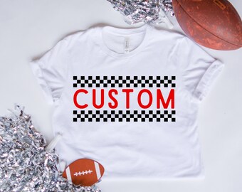 Custom Mascot Checkerboard, School Mascot PNG File, Digital Download