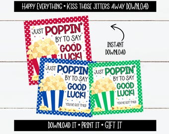 Etiqueta de "Pasando a desear buena suerte", DESCARGA INSTANTÁNEA