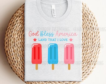 INSTANT America Popsicles JPG PNG File, Digital Download