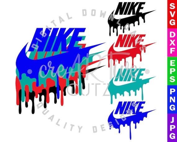 Nike Color Drip SVG Nike DXF Just Do It 