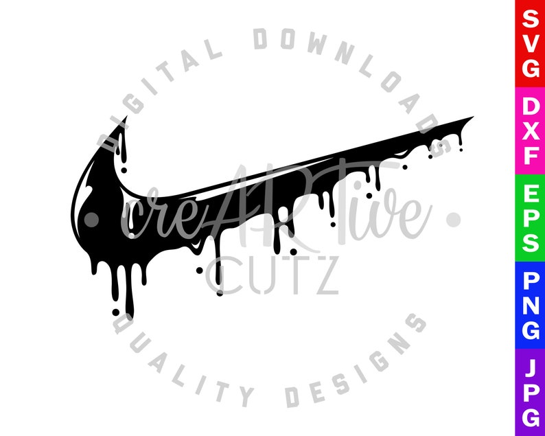 Download Nike Drip SVG Nike DXF Just Do It Nike Cut File Vector | Etsy
