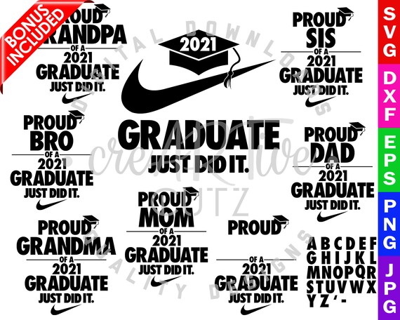 Download Graduate 2021 Svg Class Of 2021 Family Shirt Design Proud Etsy