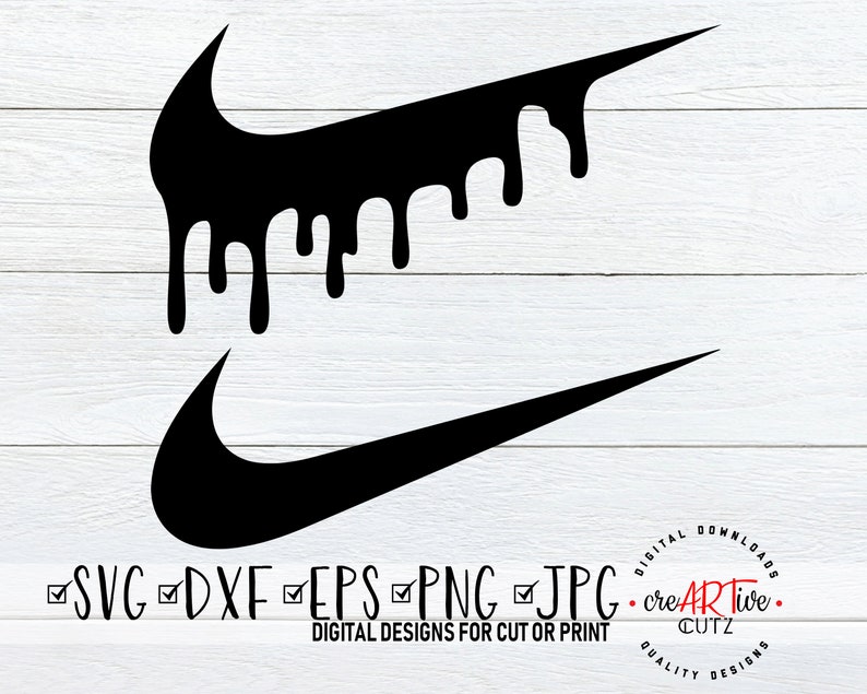 Download Nike Drip SVG Nike DXF Just Do It Nike Cut File Vector | Etsy