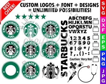 Hälsovårdspaket SVG, Sjuksköterska DXF, Inkluderat teckensnitt, PNG, Vektor, Utskrivbar, Clipart