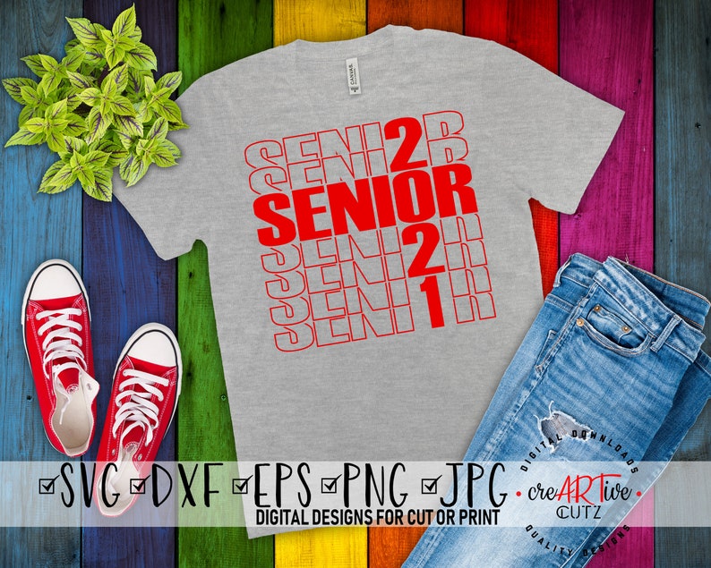Download Senior 2021 SVG Class of 2021 Shirt Design Graduate DXF | Etsy