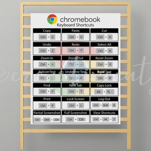 Chromebook Keyboard Shortcuts Printable PDF, JPG, PNG - Etsy