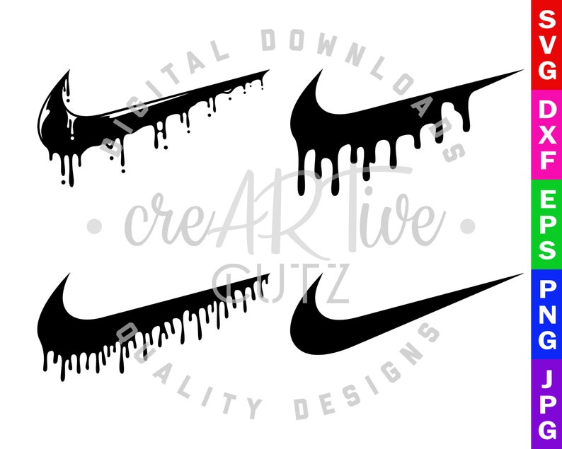 Download Nike Drip SVG Nike DXF Just Do It Nike Cut File Vector | Etsy