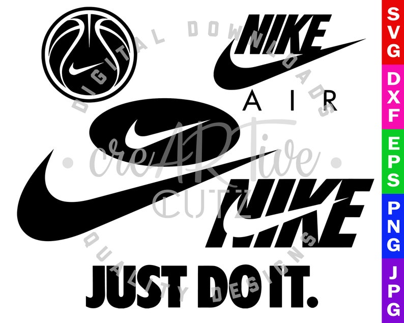 Download Nike Svg Nike Logo Bundle Just Do It Dxf Nike Cut File Etsy