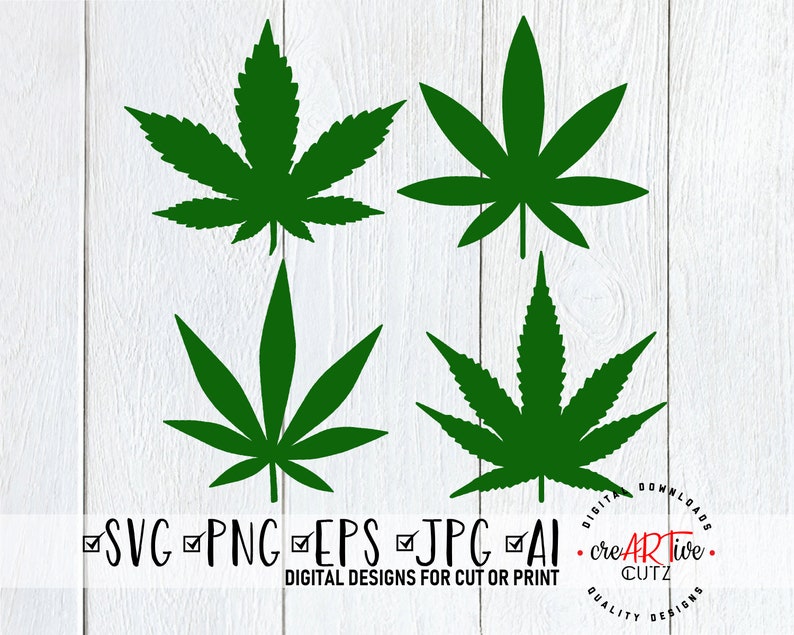 Download Marijuana Leaf SVG Cannabis Bundle Weed SVG Smoke High | Etsy