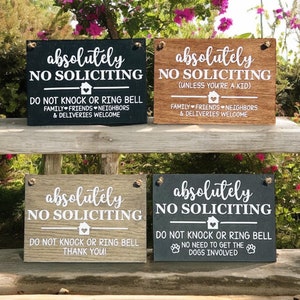 No Soliciting Sign Funny, Door Sign Wooden, Baby Sleeping Sign, No Knocking Sign, Wood Door Sign, Do Not Disturb Sign, Front Door Sign