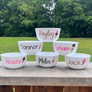 Ice Cream Party, Plastic Ice Cream Bowl for Kids, Kids Ice Cream Bowl, Ice Cream Party Favors, Ice Cream Party Decorations, Personalized