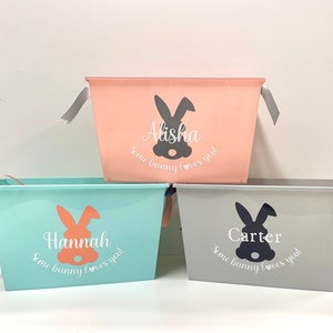 Personalized Easter Bucket, Personalized Easter Basket, Easter Basket for Girls, Easter Basket for Boys, Kids Easter Basket, Baby Easter