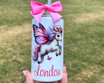 Unicorn Gifts, Gift for Girls, Personalized Unicorn Tumbler for Girls, Birthday Gift for Girls, Girly Girl Gifts, Girl Party Favors, Unicorn