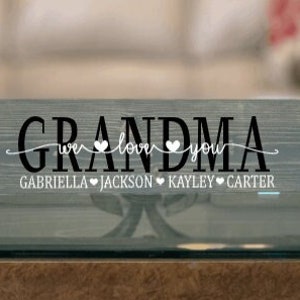 Personalized Gifts for Grandma, Mothers Day Gift, Personalized Wooden Sign for Grandma with Grandchildren names, Birthday Gift for Grandma