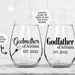 Godparents Gift, Godmother Proposal Gift, Personalized Gift, Godfather Proposal Gift, Baptism Gift for Godparents, Godparents Proposal