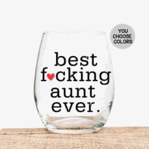 Gift for Aunt, Aunt Gifts, Gift for Aunt from Niece, Birthday Gift for Aunt, Christmas Gift for Aunt, Best Fucking Aunt Ever, Funny Gift