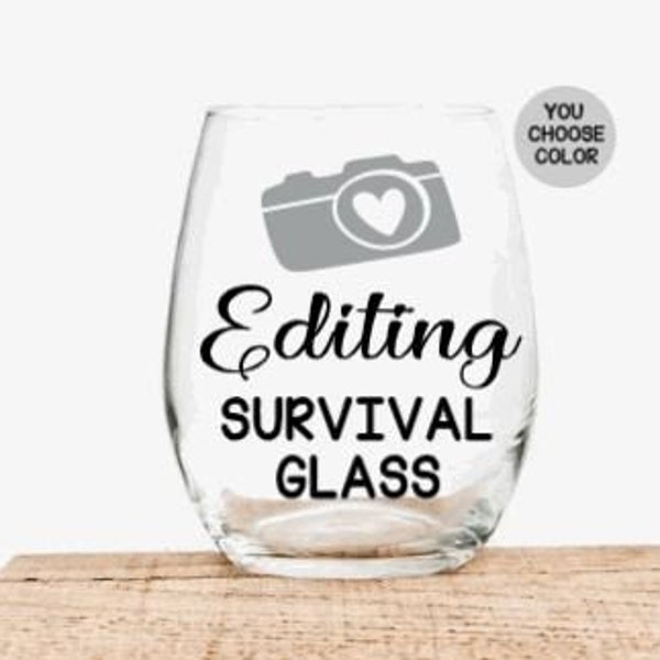 Photographer Wine glass, Wedding Photographer Gift, Gift for Photographer, Photographer Thank you Gift, Birthday Gift for photographer