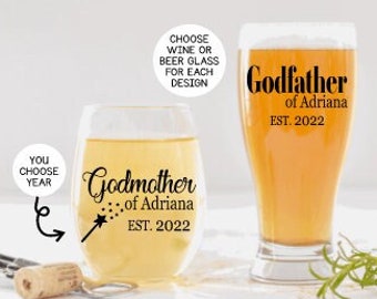 Godparents Gift, Godmother Proposal Gift, Personalized Gift, Godfather Proposal Gift, Baptism Gift for Godparents, Godparents Proposal