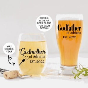 Godparents Gift, Godmother Proposal Gift, Personalized Gift, Godfather Proposal Gift, Baptism Gift for Godparents, Godparents Proposal
