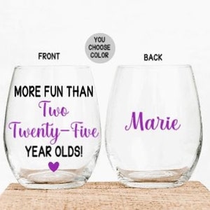 50th Birthday Gift, 50th Birthday Gifts for Women, Personalized 50th Birthday Gift, 50th Birthday Wine Glass, Personalized 50th Birthday