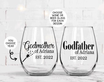 Godparents Gift, Godmother Proposal Gift, Personalized Gift, Godfather Proposal Gift, Baptism Gift for Godparents, Godparents Proposal