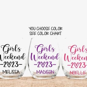Girls trip wine glasses deals