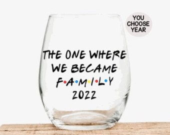 The one where we became family, Wedding Gift, Gift for Wedding, Adoption Gift, Gift for In Laws, In Laws Wedding Gift from Bride, Family