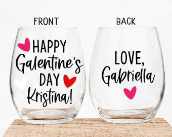 Galentines Day Gift for Best Friend, Best Effin Galentine Wine Glass, Best Friend Gift, Galentines Gifts, Personalized Gift for Galentines