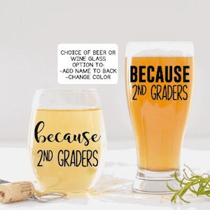2nd Grade Teacher Gift, Personalized Gift for Second Grade Teacher, Funny Teacher Gifts, Christmas Gift for Teacher, Personalized Gifts