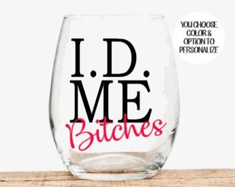 21st Birthday Gift, Gift for 21st Birthday, 21st Birthday Gift for Her Personalized, Gift for 21 year old Girl, 21st Birthday Wine Glass,