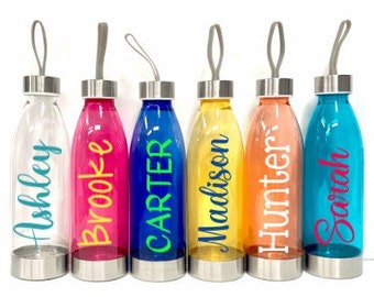 Water Bottles Personalized, Water Bottle with Name, Water Bottles for Kids, Water Bottles for School, Personalized Water Bottles with Name